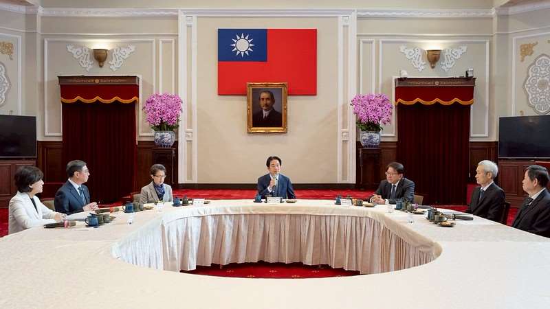 ▲라이칭더 총통이 15일(월) 총통부에서 열린 국정 다과회에서 발언하고 있다. [사진 = 총통부 제공]