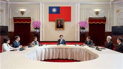 ▲라이칭더 총통이 15일(월) 총통부에서 열린 국정 다과회에서 발언하고 있다. [사진 = 총통부 제공]