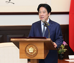 (자료사진) 라이칭더(賴清德) 총통은 공식 SNS계정을 통해 ‘2차 대전의 가장 귀한 교훈은 단결은 필승, 침략은 필패’를 강조했다. -사진: 중앙사
