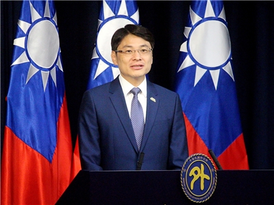 샤오광웨이(蕭光偉)  중화민국 외교부 대변인 - 사진: RTI 