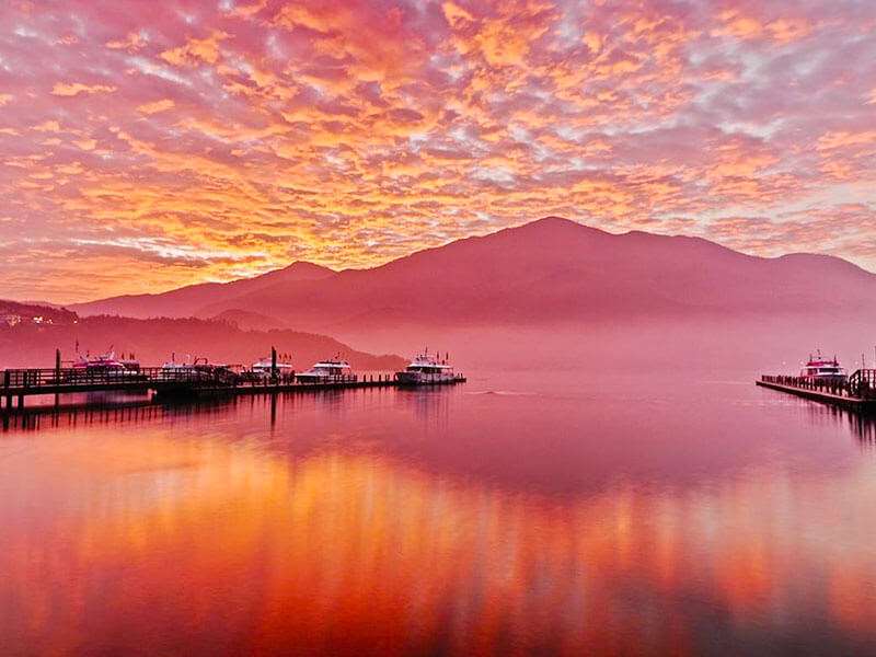 난터우 르웨탄의 일출 풍경 - 사진: 르웨탄 국가풍경구