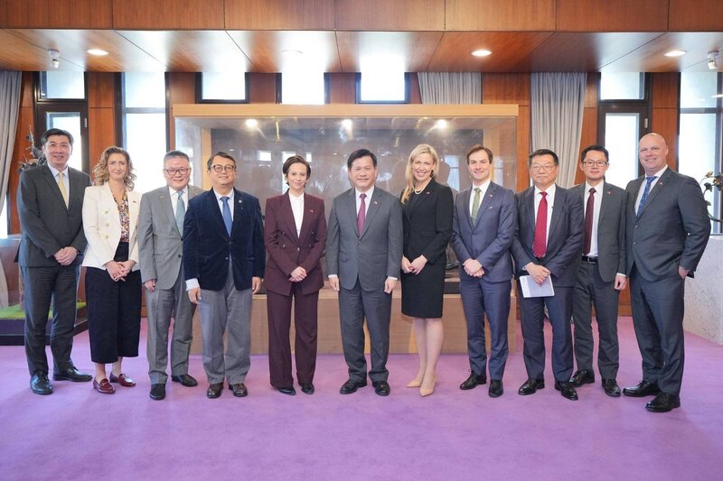 중화민국 외교장관 린쟈룽(林佳龍)은 어제(1/13) 캐나다 국회의원대표단과 회동했다. -사진: 중화민국 외교부 제공 via 중앙사2026.01.14.