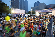 지난 21일 열린 2025 타이베이 마라톤 - 사진: CNA