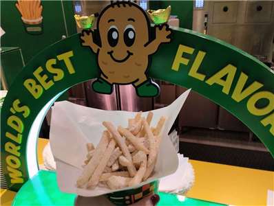 ▲포테이토 코너의 사워크림&어니언 맛 시즈닝이 들어간 감자튀김.[사진 = Rti 손전홍]