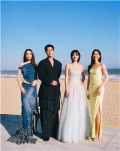 좌로부터 송윈화(宋芸樺), 정징화(曾敬驊), 린팅이(林廷憶), 장치(江齊) 등 타이완 실력파와 신예 스타 네 명이 한국 부산에서 열린 '2026 글로벌 OTT 어워즈(Global OTT Awards)'에 참석했다.  - 사진: 문화콘텐츠진흥원 제공