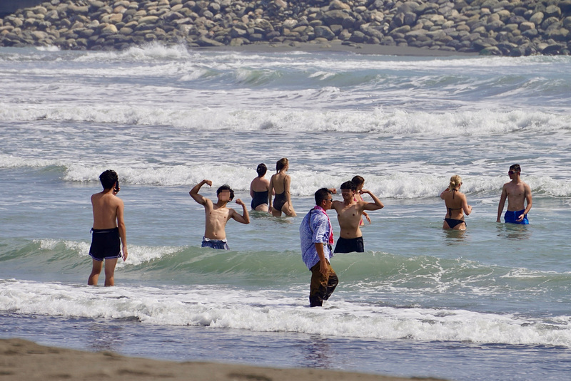 main air di pantai (foto daripada RTI) 