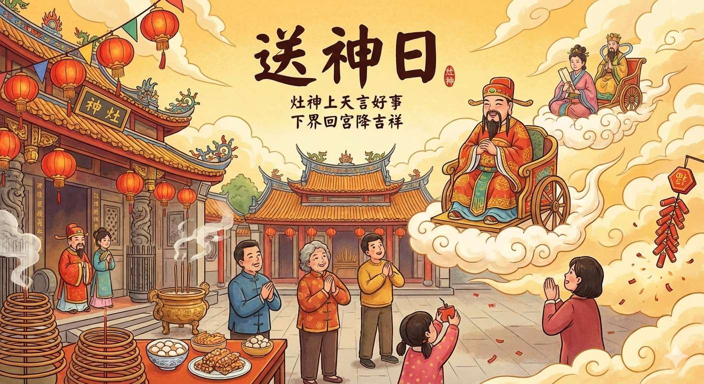 Adat Resam Menghantar Dewa pulang ke Syurga(AI generated)