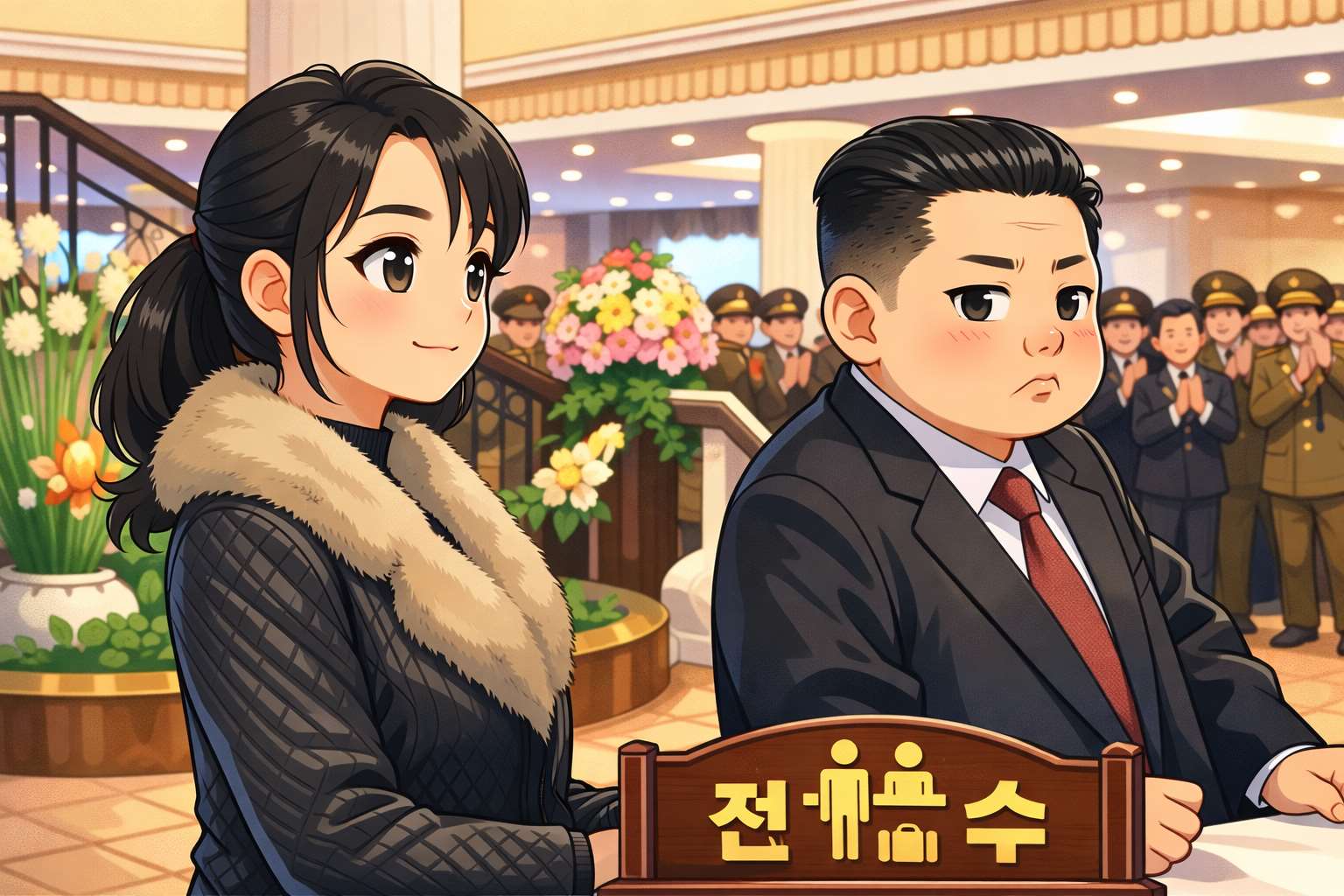 Kim Jung Un dan Anaknya