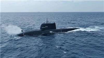 Setiausaha Agung Majlis Keselamatan Negara, Wu Zhao-xie, telah memuat naik gambar ujian pelayaran berjaya kapal selam Haikun di platform media sosial X. (Platform X/@josephwutw)