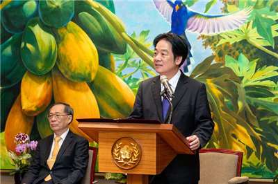 Presiden Lai memberi ceramah di Anugerah “Tokoh Cemerlang Teknologi Maklumat”(foto: RTI)