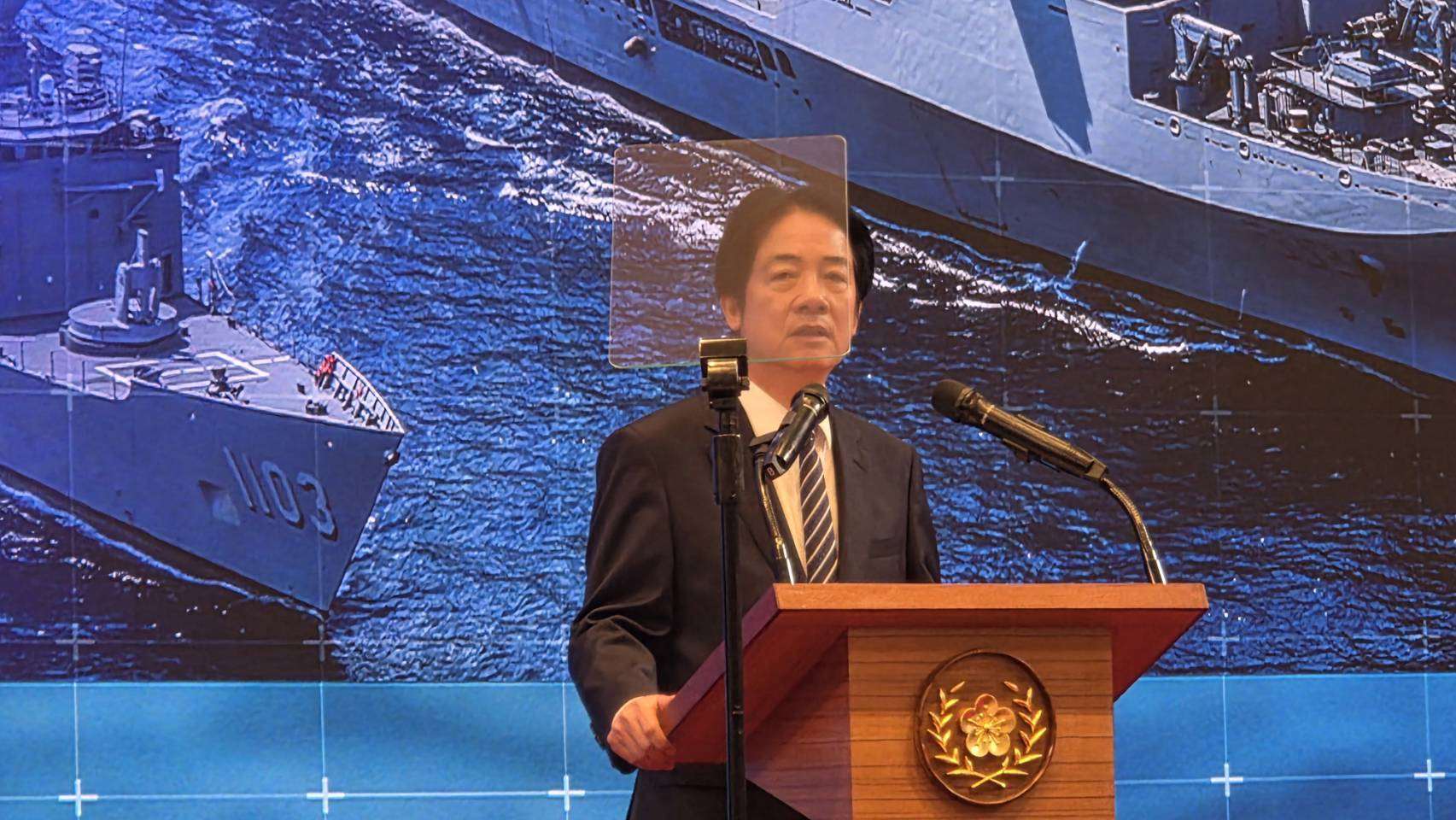 Presiden  Lai Ching-te(賴清德) mengadakan sidang media hari ini (26hb) dan mengumumkan pasukan keselamatan negara telah merangka Pelan Tindakan Keselamatan Negara Demi Mempertahankan Demokrasi Taiwan. (Foto:  Liu Yu-chiu劉玉秋)