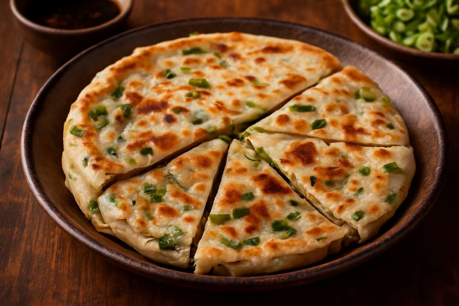 Taiwanese scallion pancake (Rti Filipino Sherry Wang)