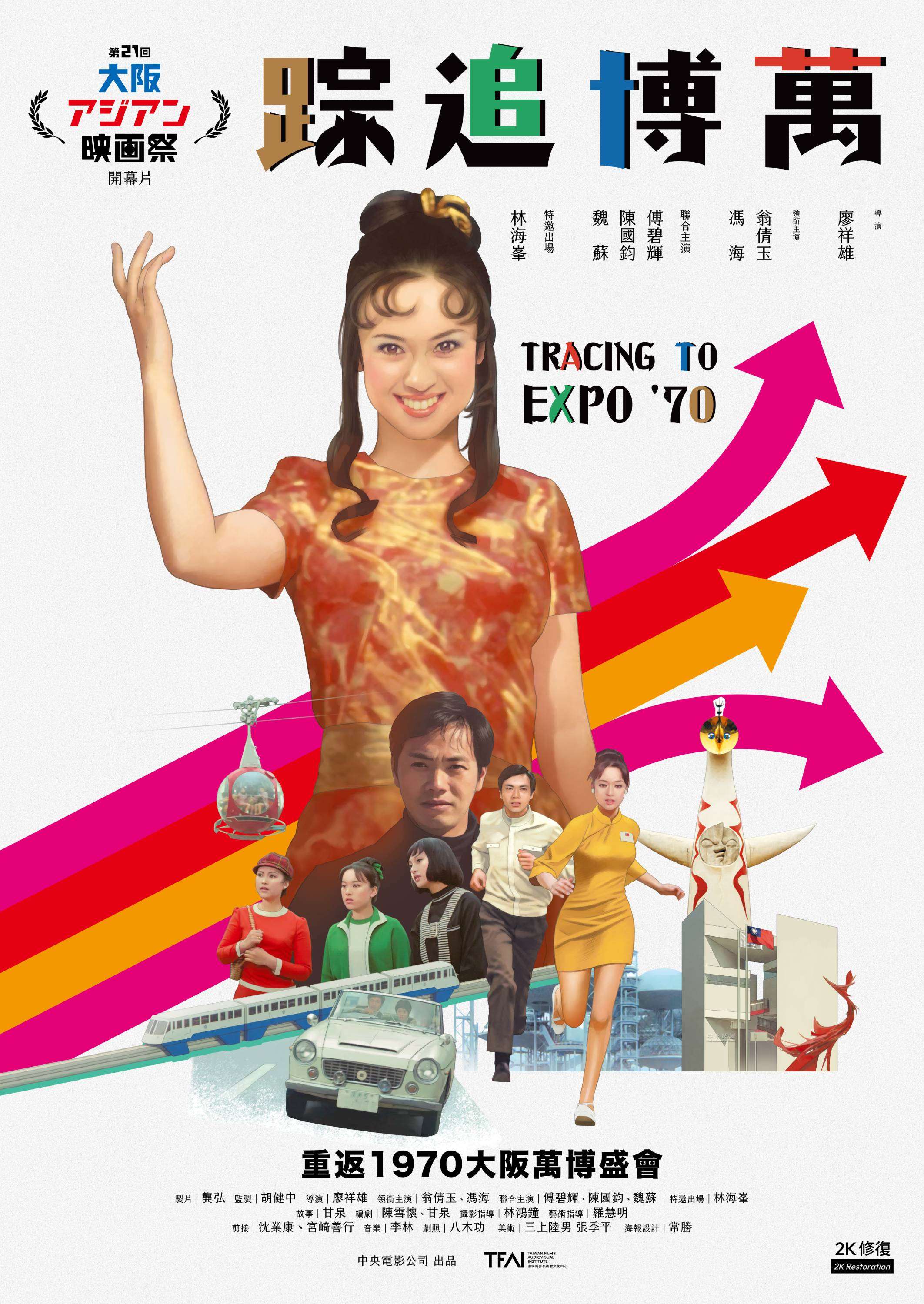 Ang “Manpaku Chuisou (萬博追踪)”, isang pelikulang Taiwanese na totoong kinunan sa Osaka Expo noong 1970, ay na-restore sa digital version at nagkaroon ng world premiere ngayong tag-init sa Osaka Asian Film Festival, kung saan ito muling umani ng atensyon.
(Impormasyon mula sa National Audiovisual and Film Center)