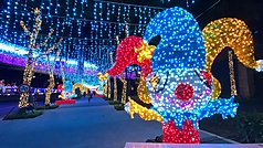 LG
新北歡樂耶誕城開城倒數（1）
一年一度的「新北歡樂耶誕城」將自11月14日起正式
開跑，活動場地周邊燈飾也呼應今年的馬戲團主題，
近日試燈，讓板橋街道入夜後也繽紛熱鬧。
中央社記者黃旭昇新北市攝　114年10月30日
