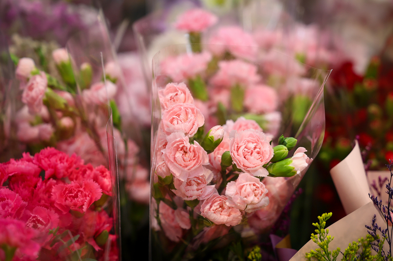 一年一度的母親節將至，母親節象徵花卉康乃馨買氣增加，10日新北市板橋花市一間店家陳列各式康乃馨，供消費者選購。中央社記者王騰毅攝　113年5月10日 (圖：中央社)