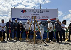 Nag invest ang Taiwan funded Huan Yu Group sa pagtatayo ng isang garden style hotel sa Carmona, humigit kumulang 40 kilometro sa timog ng Manila. Nanguna sa groundbreaking ceremony ang group president na si Chien Yu-li, habang nakamasid naman sa tabi ang kinatawan ng Taiwan sa Pilipinas na si Chou Min-gan.