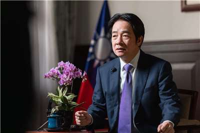 Si Pangulong Lai Ching-te ay kamakailan lang nagbigay ng interview sa Agence France-Presse (AFP). (Larawan mula sa Office of the President)