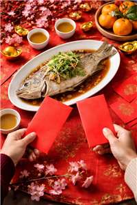 Lunar New Year feast celebration