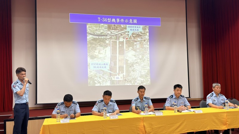 JD
Bumagsak ang T-34 Training Aircraft; Dalawang Piloto ang Nasawi, Nagdaos ng Press Conference ang Air Force
Isang T-34 training aircraft ng Taiwan Air Force ang bumagsak sa hilagang bahagi ng runway ng Gangshan Air Base sa Kaohsiung noong umaga ng Hunyo 2 habang nagsasagawa ng training exercise para sa simulated engine failure, na ikinasawi ng dalawang piloto.
Nagsagawa ng press conference ang Air Force Headquarters noong hapon upang ipaliwanag at magbigay ng ulat tungkol sa mga pangyayari kaugnay ng aksidente.
(Larawan kuha ng Central News Agency reporter Chang Yi-chien)
Hunyo 2, 2026.