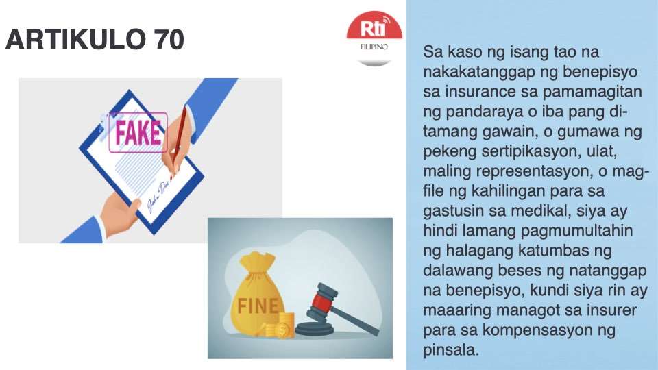 Labor Insurance Act, Article 70 Photo from Sherry Wang.