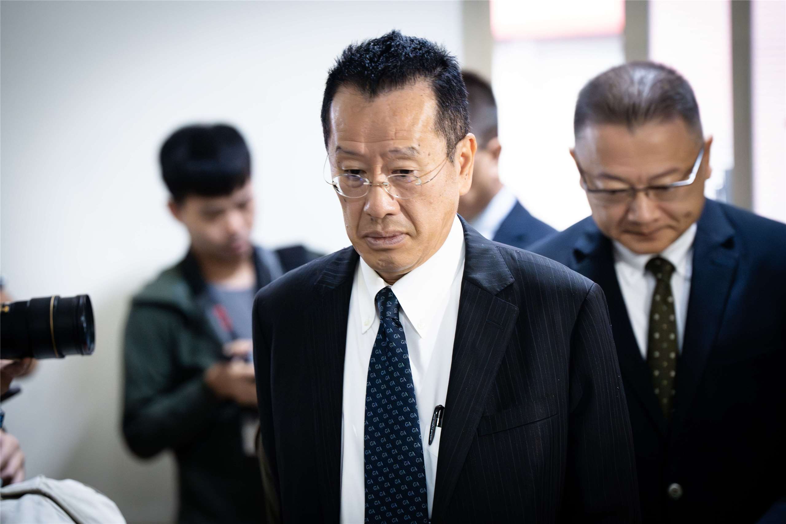 針對潛艦國造原型艦交艦延宕問題，國防部長顧立雄20日表示，將依約計罰，以每日約新台幣19萬元計算。(楊仁翔 攝)