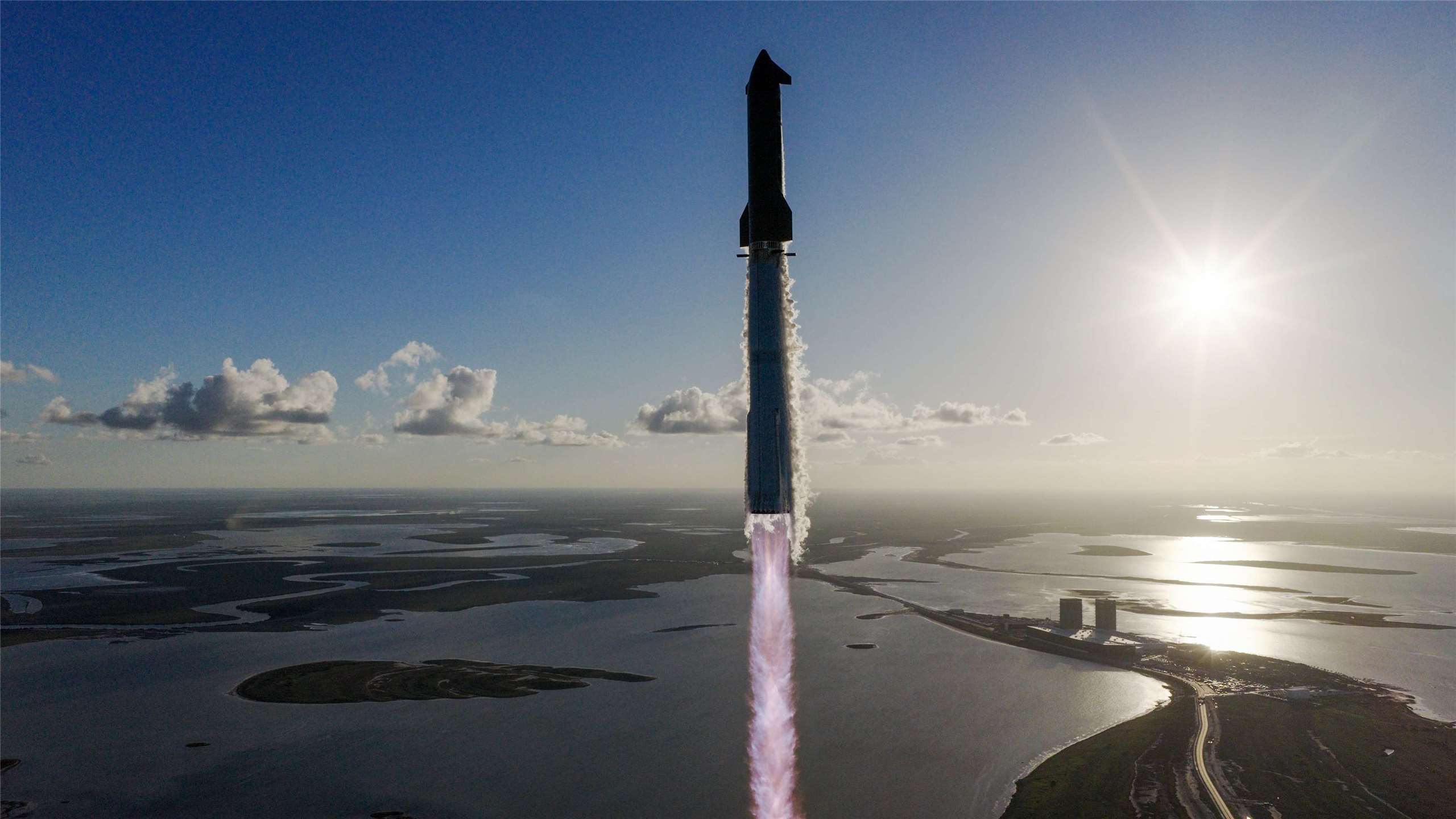 SpaceX巨型火箭星艦順利升空。 (圖:X@SpaceX)