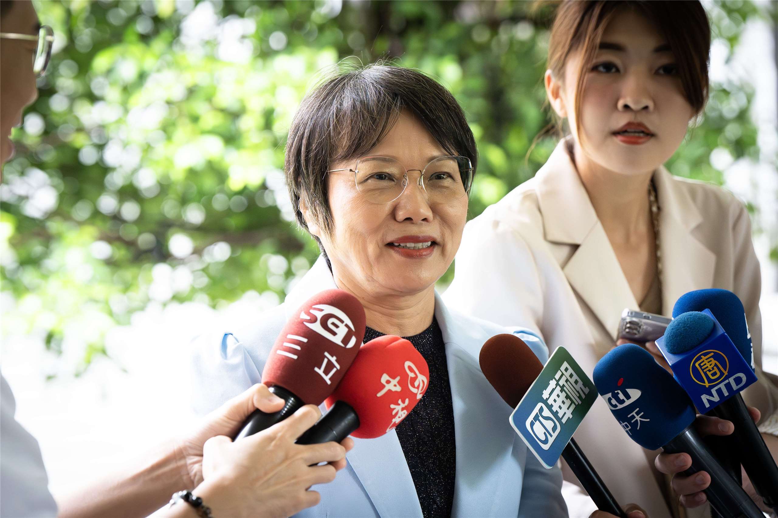 針對再傳大咖藝人因「閃兵」遭拘提，內政部長劉世芳21日表示，會尊重並配合司法調查。(楊仁翔 攝)