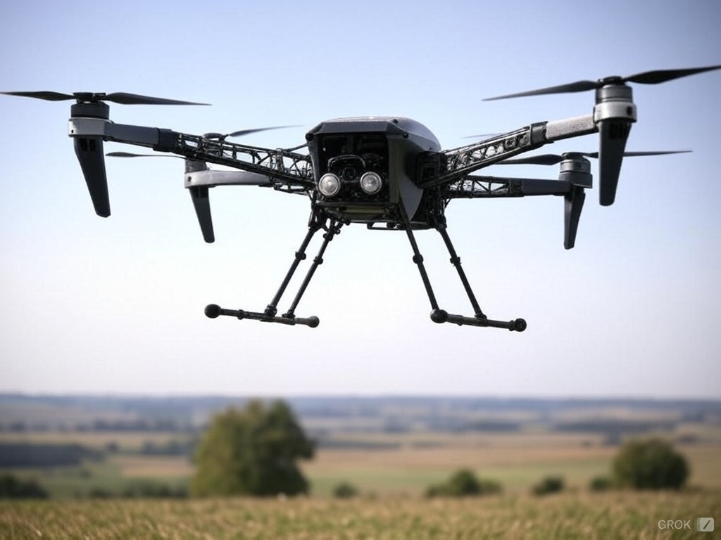 無人機示意圖。(AI生成圖)