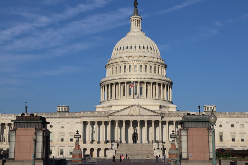 圖為美國國會大廈。
