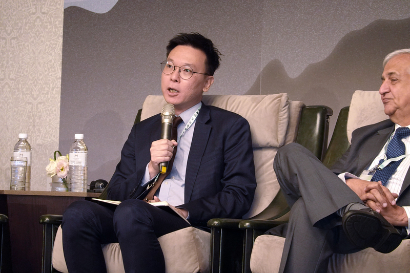 台亞會8日舉辦首屆「新南向政策＋智庫高峰會：印太韌性政策展望」，國安會副秘書長林飛帆表示，印太戰略若無運作思維將淪空談，應正視缺乏協同合作的狀況。 (圖：中央社)