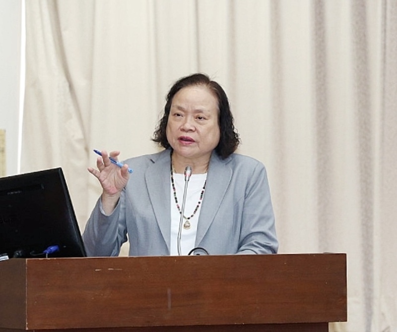 行政院主計總處主計長陳淑姿（圖）表示，今年第3季經濟狀況還是很好，熱度沒有減少很多，原估4.45%的成長屬低估。資料照片。
