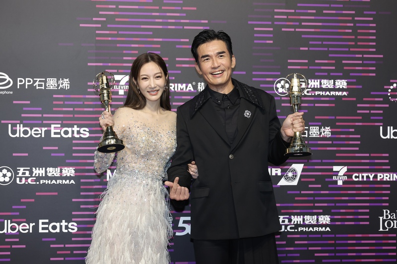 金鐘60，楊一展、曾莞婷摘戲劇節目男女配角獎。

