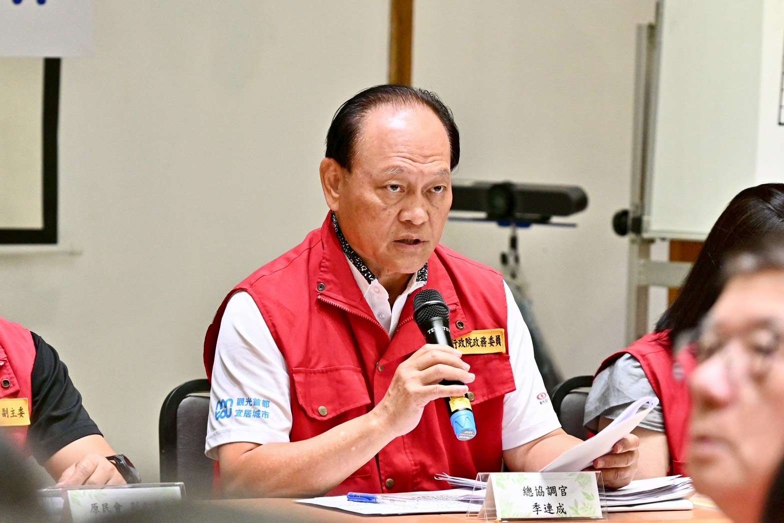 花蓮光復鄉災後前進協調所總指揮官、行政院政委季連成。(資料照：行政院提供)