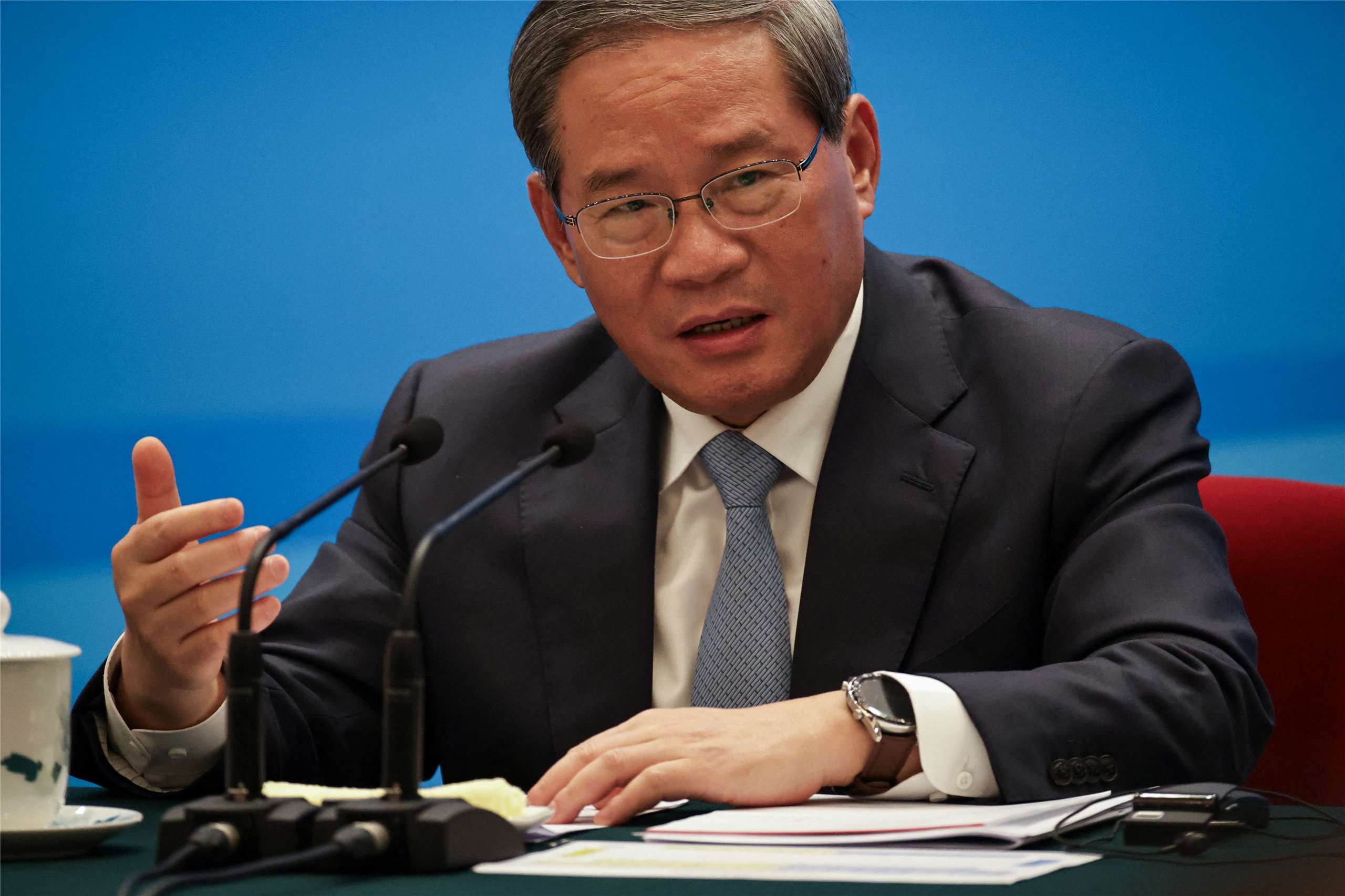 中國國務院總理李強將訪問北韓。資料照。