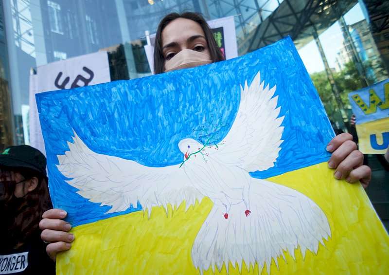 烏克蘭人守住的，不只是疆土，而是他們對自由存在的信念。資料照。