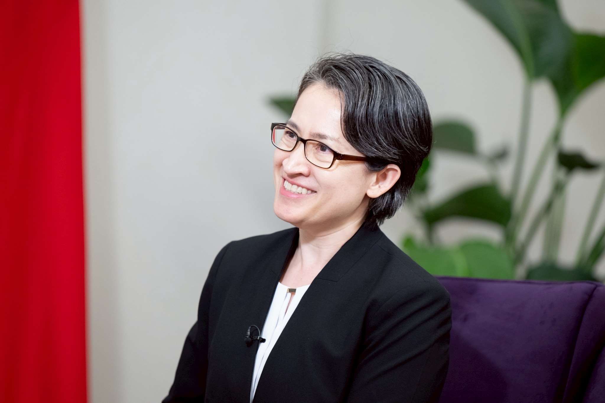 副總統蕭美琴日前接受「加拿大廣播公司」(CBC)專訪。(總統府提供)