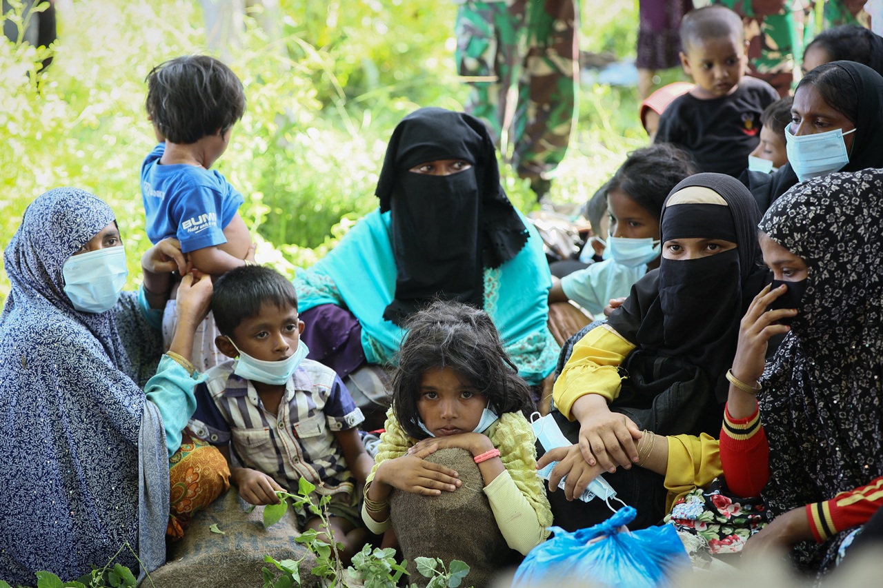 洛興雅難民。(資料照/AFP)