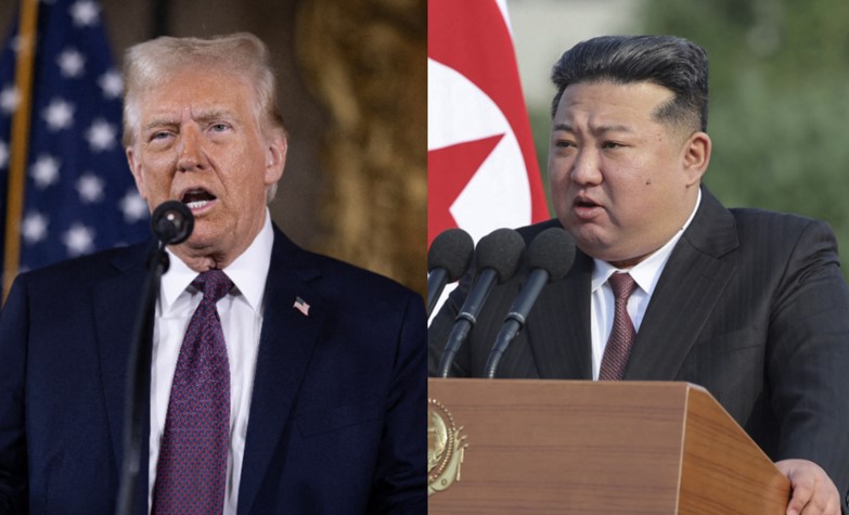 美國總統川普、北韓領導人金正恩。(資料照/合成圖/AFP)