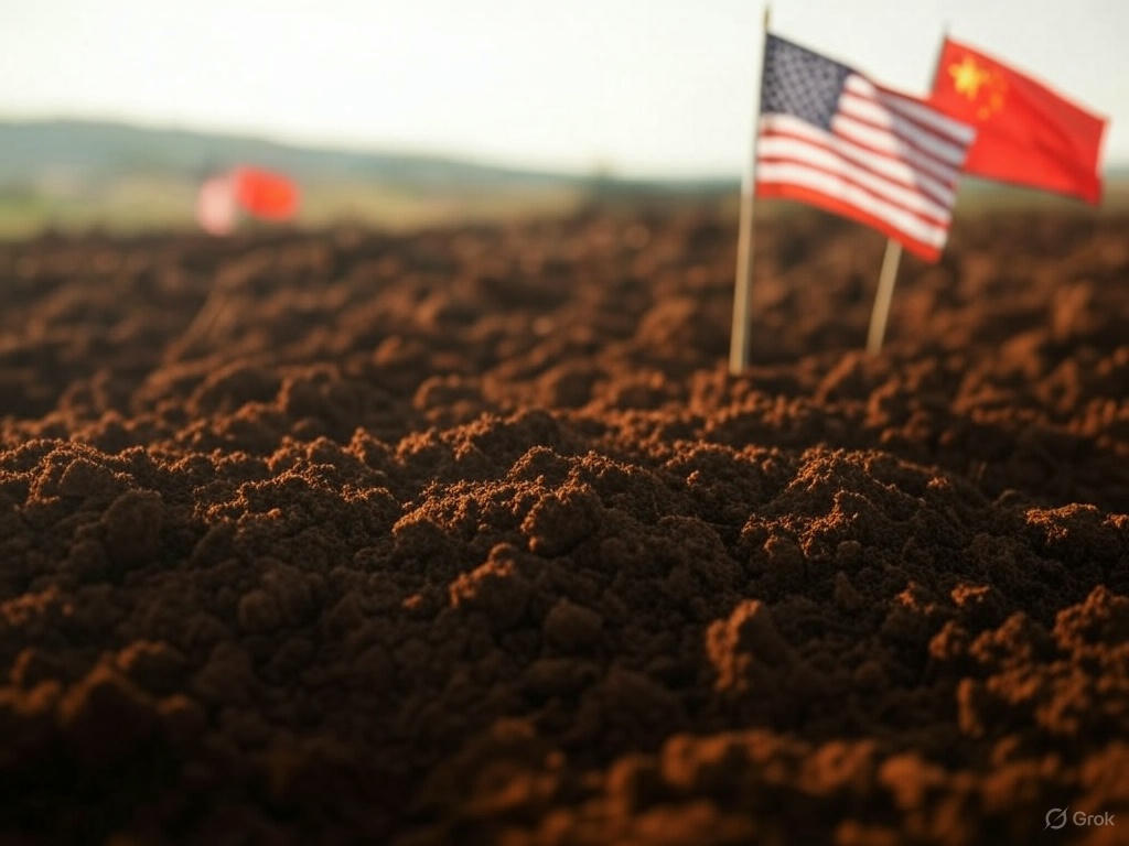 美國打算調高中國船舶港口費，中國迅即祭出限制出口反制措施，新一輪的美中大戰，似乎重新開打。(AI生成圖)