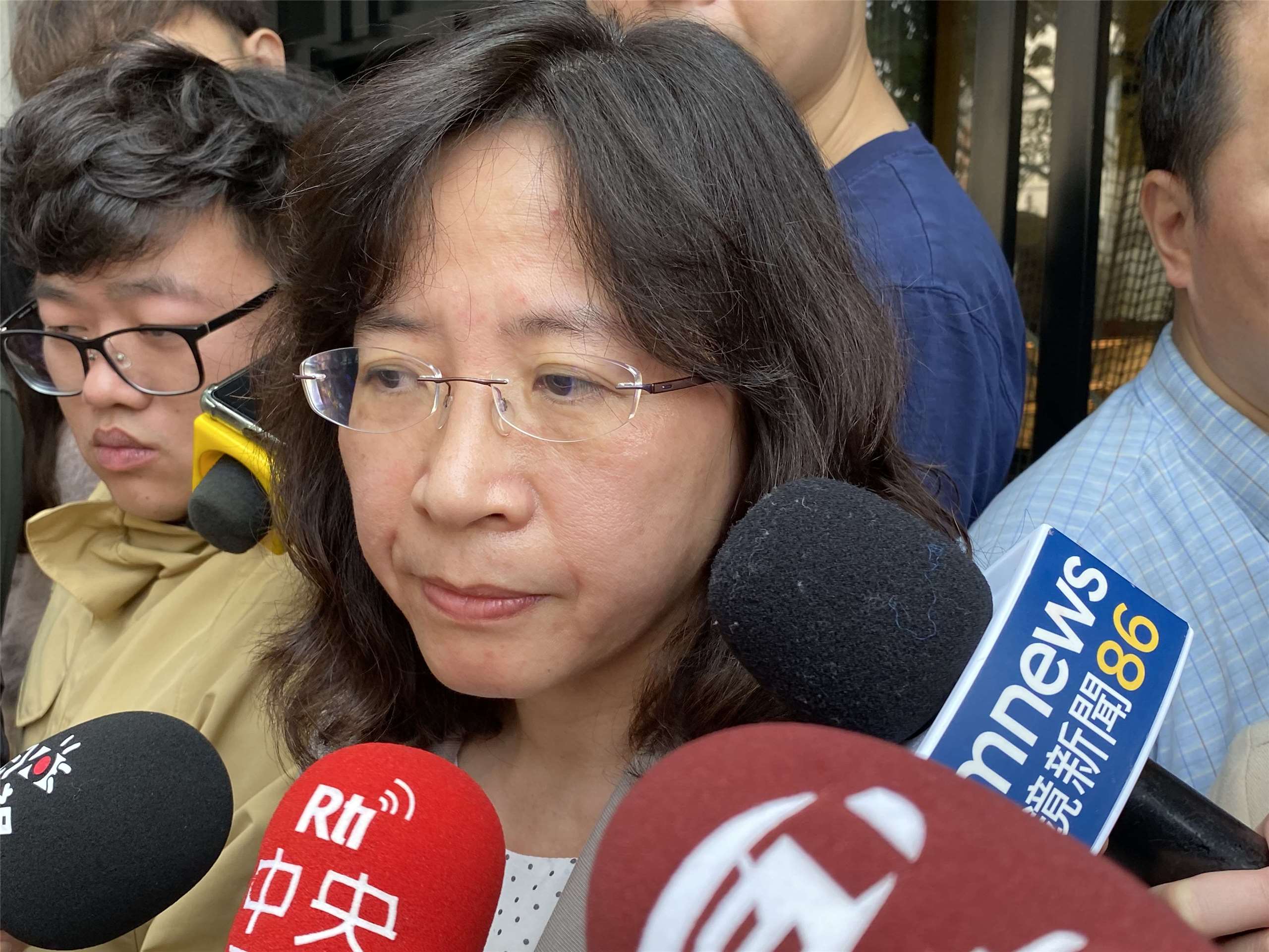 民航局長何淑萍在立法院受訪。(資料照片∕吳琍君 攝)