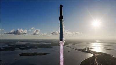 SpaceX巨型火箭星艦順利升空。 (圖:X@SpaceX)