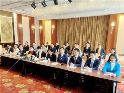 日本國會跨黨派友台團體「日華懇」籌組「中華民國國慶日本國會議員祝賀團」訪台，10日下午在台北舉行記者會 (央廣記者王照坤 攝)