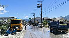 花蓮光復鄉經公部門、國軍及志工團隊全力清理，主要道路2日漸漸恢復原樣。
