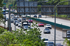 圖為國道3號南港系統車流。資料照。
