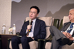 台亞會8日舉辦首屆「新南向政策＋智庫高峰會：印太韌性政策展望」，國安會副秘書長林飛帆表示，印太戰略若無運作思維將淪空談，應正視缺乏協同合作的狀況。 (圖：中央社)