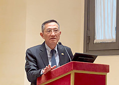 駐義代表蔡允中9日出席一場在羅馬的座談會中透露，駐義代表處8日舉辦的國慶酒會，差點因為中國
施壓遭到臨時取消場地。