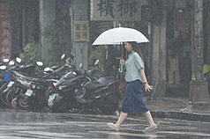 雨區涵蓋8縣市 台北市山區慎防超大豪雨。示意圖。