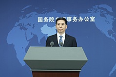 中國國台辦29日舉行例行記者會，宣布經濟局局長彭慶恩（圖）任新發言人。