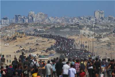 自停火生效以來，約有20萬巴勒斯坦人重返加薩(Gaza)北部地區。(AFP)