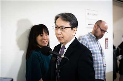 有關重慶公安局對民進黨立委沈伯洋涉犯「分裂國家罪」立案偵察一事，國安局長蔡明彥29日表示，這屬於中國對意見不同人士，進行所謂的跨境脅迫及政治宣傳，但不會有任何實際的效果。(楊仁翔 攝)